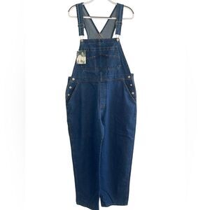 North West Blue - Carpenter Denim Overalls Size: Large Color: Blue Denim